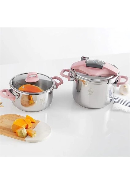 Perfect Pink 4+6 L Düdüklü Tencere Seti, Pembe fırsatları