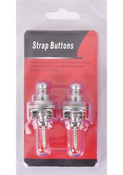 SB01CR Gitar Askı Kilidi Straplock (1 Çift Gri Renkli)