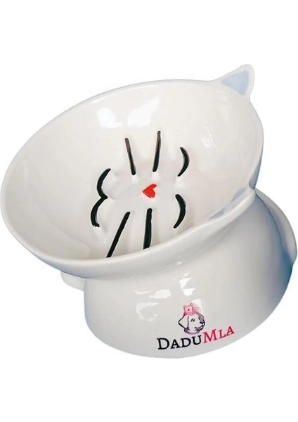 Melove Porselen Yavaş Yeme Mama Kabı (Sky)