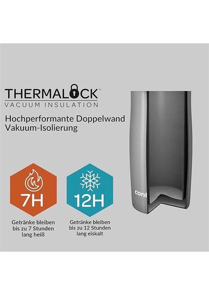 Huron Snapseal Termos Bardak 470 ml Gri fırsatları