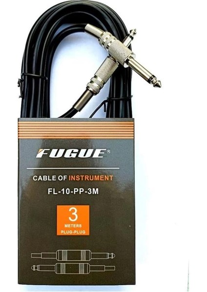 Fl-10 Enstrüman Kablosu 3 Metre Gitar Kablo Fugue