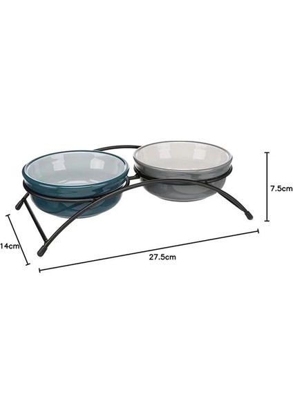 Köpek Seramik Mama Su Kabı Seti 2 × 0,25 Lt fiyatları