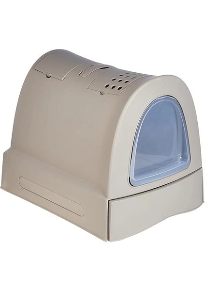 Imac Zuma Çekmeceli Kapalı Kedi Tuvaleti Gri 40X56X42.5CM