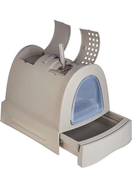 Imac Zuma Çekmeceli Kapalı Kedi Tuvaleti Gri 40X56X42.5CM fiyatları
