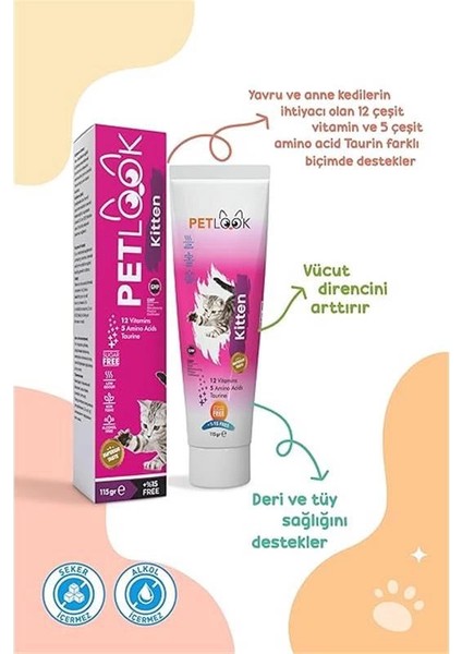 Kitten Yavru Kedi ve Anne Kedi Maltı Multivitamin 115 gr fiyatları