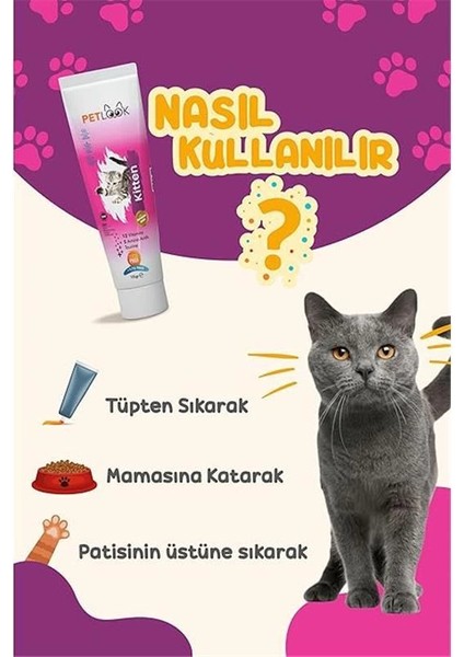 Kitten Yavru Kedi ve Anne Kedi Maltı Multivitamin 115 gr modelleri