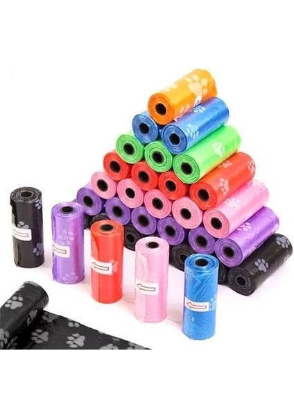 Kedi Köpek Kaka Poşeti Kedi Köpek Kaka Torbası Evcil Hayvan Dışkı Torbası 24 Rulo Eko Paket