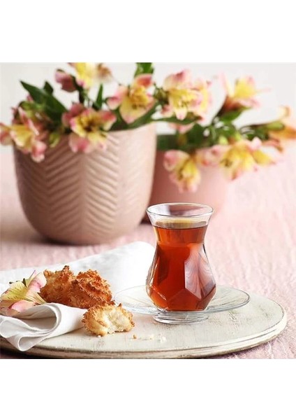 , Alya 12'li Çay Seti, Lv-Alyas1, LV-ALYAS112 Adet (1'li Paket), Şeffaf