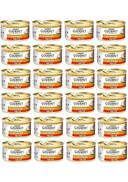 Gold Kıyılmış Sığır Etli Yaş Kedi Maması (24 x 85 Gr) fırsatları