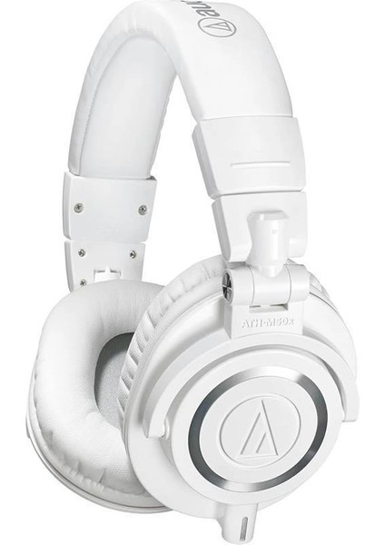 Audio-Technica M50XWH Stüdyo Kulaklık Beyaz Kablolu, Kapalı - Creators, Dj'ler, Podcasting, Kayıt ve