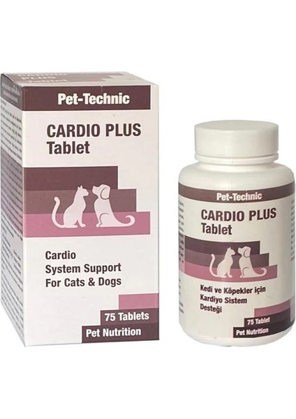 Pet-Technic Cardio Plus Tablet – Kedi ve Köpekler Için Koenzim Q10 ve Taurin Içerikli Kalp