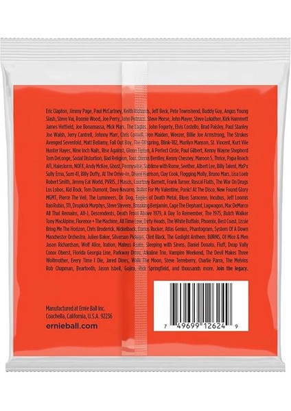 Sıska Üst Ağır Alt Slinky 8-String Elektro Gitar Telleri, Ölçü 9-80 modelleri