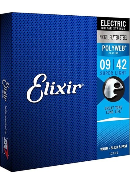 09-42 Polyweb Super Light Elektro Gitar Teli 12000