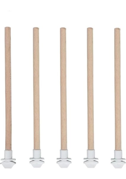 5'li Pürüzsüz Ahşap Kuş Tüneği - 25 cm