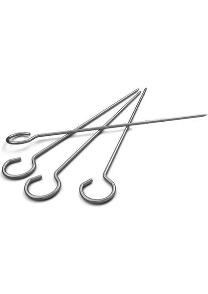 Airfryer Izgara Teli 21 cm x 21 cm ve 4 Adet Şiş 21 Cm, Büyük Boy Airfryerlere Uygun 2 Li indirimleri