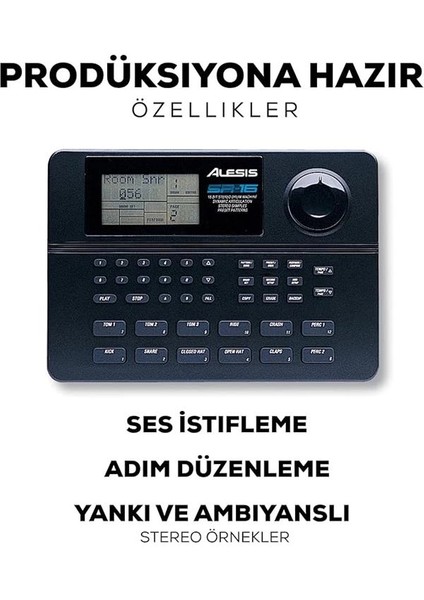 Sr-16 - Stüdyo Kalitesinde Bağımsız Klasik Davul Makinesi, 200+ Ses Kütüphaneli, Performans indirimleri