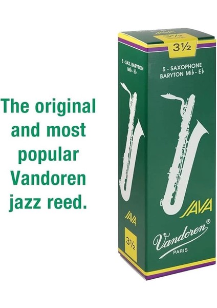 SR3435 Bari Sax Java Reeds Strength 3.5; 5'li Kutu fiyatları