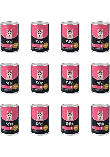 Plus Pate Içinde Et Parçacıklı Yavru Köpek Konservesi 395 gr (12 Adet)