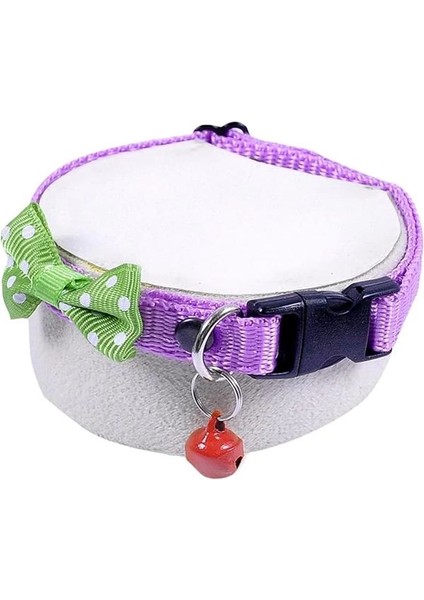 X-Perk Zilli Papyonlu Kedi Köpek Tasması Boyun Tasma Ayarlı 2'li Set fiyatları