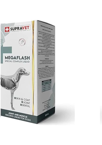 Köpekler Için Eklem ve Kas Geliştirici Likit Megaflash +Xxl 500 ml (Special Complex Liquid)