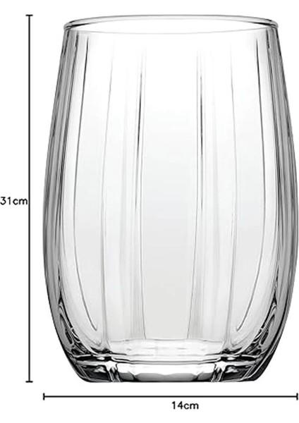 Paşabahçe Linka Su Bardağı, Sade, 380 Ml, 6 Parça