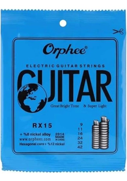 RX15 Elektro Gitar Teli 009-042 Takım Tel fırsatları