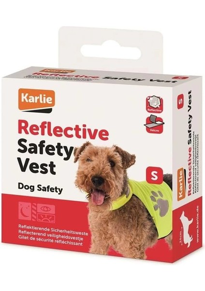 Gece Yürüyüş Güvenlik Yeleği, Köpek, L, 38 cm