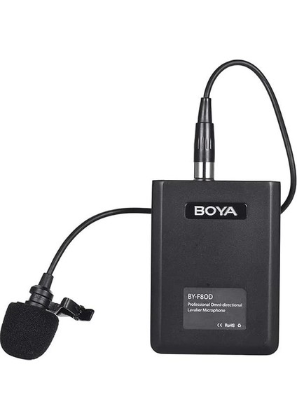 BY-F8OD Çok Yönlü Akustik Vokal Yaka Mikrofon