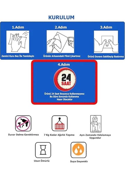 Yapışkanlı ve Vidalı Mat Siyah Uzun Telefon Raflı Tuvalet Kağıtlığı Wc Kağıtlık Tuvalet