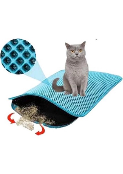 Kedi Tuvaleti Önü Elekli Kedi Kumu Paspası 60 x 40 cm fiyatları