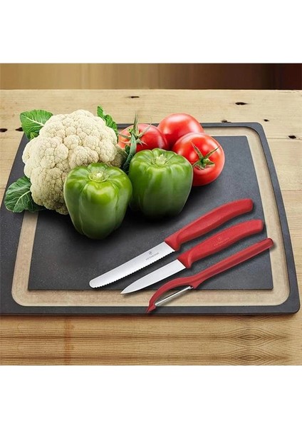 6.7111.31 Kırmızı Soyma Seti, 3 Parça indirimleri