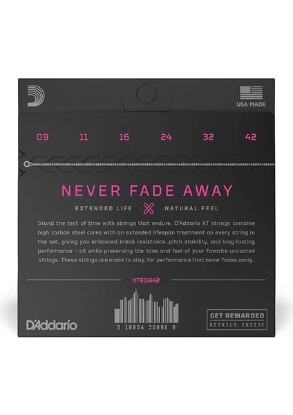 D'addario XTE0942 Elektro Gitar Tel Seti, Xt, 09-42 , Sup Light fiyatları