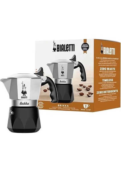 Bialetti Brikka 2 Cup Moka Pot