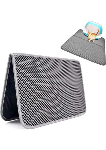 Büyük Boy Katlanabilir Elekli Kedi Kumu Paspası Kedi Köpek Tuvalet Önü Paspas Kedi Köpek