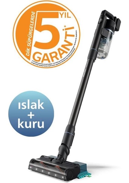 Philips 7000 Serisi Kablosuz Elektrikli Süpürge – Powercyclone 12, 80 Dakika Kullanım Süresi, Islak fiyatları