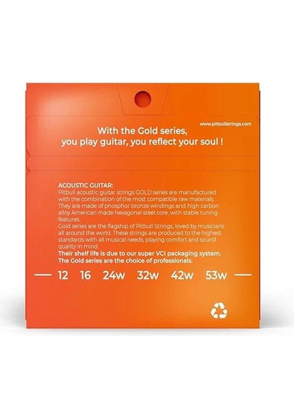 Strings Gold Series Gag L Pb Light Takım Tel - Yeni Seri Akustik Gitar Teli 012-053 fiyatları