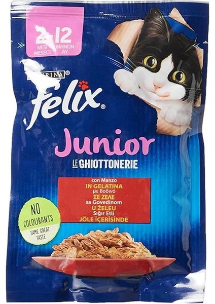 Yavru Sığır Etli Kedi Yaş Mama (26 x 85 Gr)