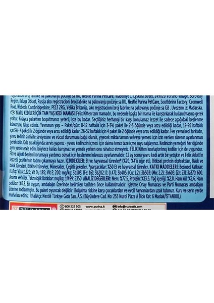 Yavru Sığır Etli Kedi Yaş Mama (26 x 85 Gr) indirimleri