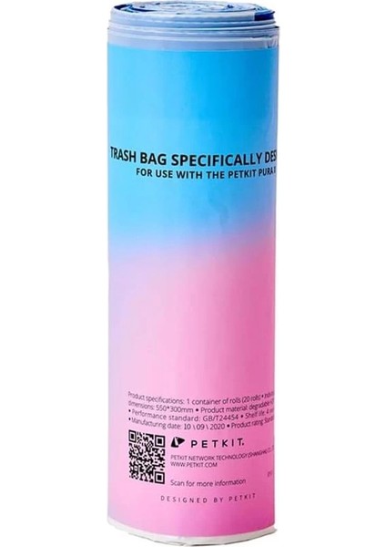 Petkit Akıllı Kedi Tuvaleti 20LI Çöp Poşeti