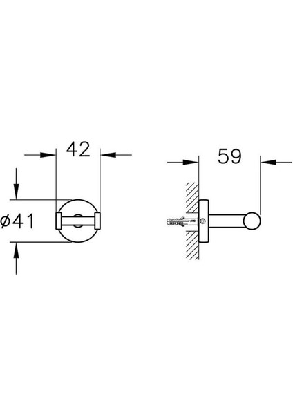 Base 200 A44102 Ikili Askı, Krom fiyatları