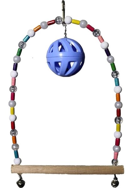 Toplu Sultan Papağanı (Paraket) Salıncağı 12X18 cm