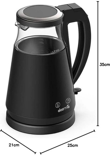 SH90W 1,7lt Dijital Isı Ayarlı Cam Kettle & Su Isıtıcı