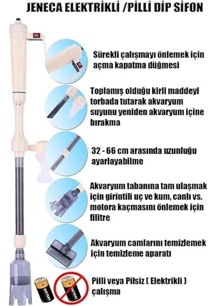 Adaptörlü ve Pilli Dip Süpürgesi