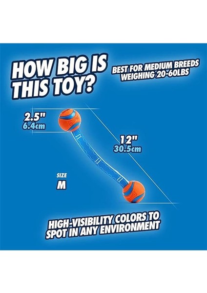 ! Ultra Duo Tug 2'li Köpek Çekiştirme Topu (Orta Boy) modelleri
