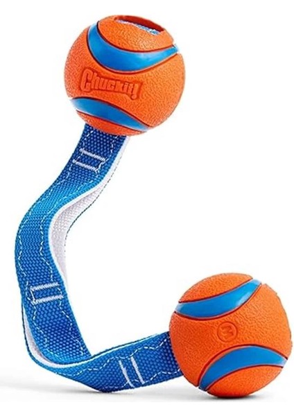 ! Ultra Duo Tug 2'li Köpek Çekiştirme Topu (Orta Boy)