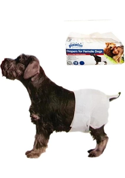 Pawise Köpek Alt Bağlama Bezi M Boy 12 Adet