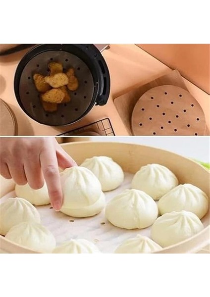 100 Adet Air Fryer Pişirme Kağıdı Tek Kullanımlık Hava Fritöz Yağ Geçirmez Yapışmaz Gıda indirimleri