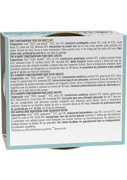 Broth Ton Balıklı ve Çipuralı Et Suyunda Yetişkin Kedi Konservesi 70G