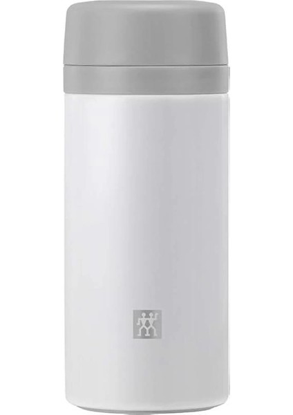 Thermoçay Demlikli Matara, 420 ml | Paslanmaz Çelik | Beyaz-Gri