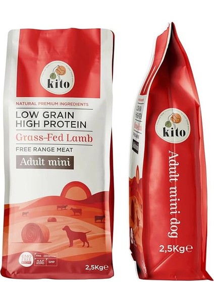 Doğal Besi Kuzu Etli Yetişkin Mini Irk Köpek Maması 2.5 kg